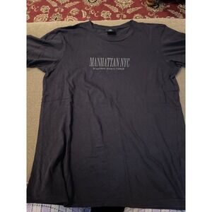 T Bar New York Manhattan Graphic T-shirt Men Adult Medium Black (Drew)
